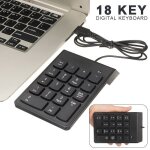 Mini clavier num�rique filaire usb � 18 touches, accessoires pour ordinateur portable de haute qualit�, ...
