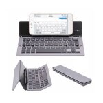 Mini clavier sans fil pliable, avec boîtier en alliage d'aluminium, pour windows / android / ios, tablette, ... Mini clavier sans fil pliable, avec boîtier en alliage d'aluminium, pour windows / android / ios, tablette, ...