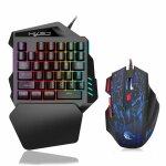 Mini clavier / souris filaire usb 2. 0 à 35 touches, une main, mécanique, rétro éclairage led, expérience ... Mini clavier / souris filaire usb 2. 0 à 35 touches, une main, mécanique, rétro éclairage led, expérience ...