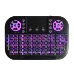 Mini clavier tactile sans fil a8, rtroclairage tactile 2. 4 ghz, compatible bluetooth, avec pav tactile, ...