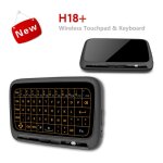 Mini clavier tactile sans fil h18 + , souris air, plein cran tactile 2. 4ghz qwerty, pav tactile avec ...