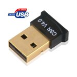 Mini cl� usb dongle bluetooth v4. 0 noire - distance sans fil jusqu'� 30 m