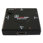 Mini commutateur compatible hdmi 3 appareils à 1 boîtier de commutation tv, sélecteur de 3 voies, 1080p, ... Mini commutateur compatible hdmi 3 appareils à 1 boîtier de commutation tv, sélecteur de 3 voies, 1080p, ...