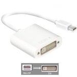 Mini dp vers dvi - 15cm - adaptateur audio 4 en 1 mini displayport dp vers hdmi, connecteur de cble ...