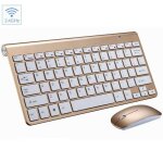 Mini ensemble clavier et souris de bureau sans fil, avec rcepteur usb, tanche, 2. 4 ghz, pour apple ...