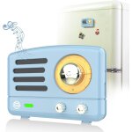 Mini haut - parleur bluetooth autocollant magntique, haut - parleur bluetooth rtro portable avec bluetooth ...