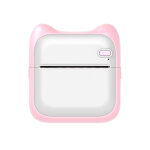 Mini imprimante bluetooth portable rose avec 3 rouleaux papier color� yonis