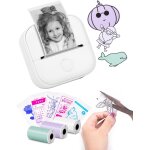 Mini imprimante - d'etiquettes t02 petite imprimante portable, imprimante d'autocollants d'apprentissage, ...