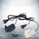 Mini pompe  eau submersible 3v 5v 6v, cble usb de 1m, accessoires pour aquarium avec connecteur usb, ...