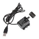 Mini pompe  eau usb sans balais, ultra silencieuse, cc 5v, 2. 4w, 250l / h, ascenseur de fontaine submersible ...