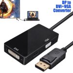 Mini port d'affichage dp mle vers hdmi, adaptateur dvi vga femelle, cble convertisseur pour macbook ...