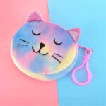 Mini porte monnaie en peluche souple pour fille, avec crochet portable, laser, dessin animé, mignon, ... Mini porte monnaie en peluche souple pour fille, avec crochet portable, laser, dessin animé, mignon, ...
