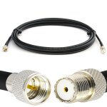 Mini uhf m�le � mini uhf femelle 1m uhf c�ble coaxial rg58 50 ohm - rallonge pour ham cable antenne cb ...