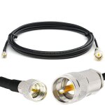 Mini uhf mle  pl259 6m uhf cble coaxial rg58 50 ohm - rsistant aux intempries - rallonge pour ham ...