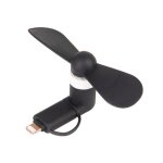 Mini ventilateur portable 2 en 1 pour tlphone portable, adaptateur micro usb, pour smartphone ios, ...
