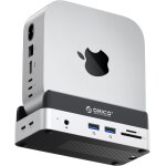Minidock mac mini m4 dock & support mit bo�tier ssd nvme, usb c hub mit 2 usb - a 10gbps, sd / tf 3. ...