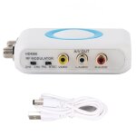 Modulateur rf convertisseur hdmi vers rf, ntsc pal tv catv modulateur, entrée hd a / v f femelle rf sortie ... Modulateur rf convertisseur hdmi vers rf, ntsc pal tv catv modulateur, entrée hd a / v f femelle rf sortie ...