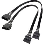 Molex ide 4 broches m�le vers 15 broches sata convertisseur d'alimentation c�ble adaptateur disque dur ...