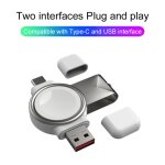 Montre intelligente 2 en 1 usb - a type - c chargeur magntique portable station de charge sans fil support ...