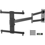 Mount support mural tv avec bras long de 830 mm pour tlviseur de 26  65 pouces jusqu' 45 kg, inclinable, ...