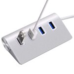 Multi hub 4 ports usb 3. 0 compact c�ble d'extension et r�partiteur pour pc ordinateurs - en aluminium ...