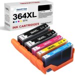 Multipack de 5 cartouches d'encre compatibles avec les modles hp 364 364 xl, pour imprimantes hp deskjet ...