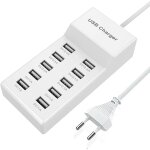 Multiple usb charger, 50w usb charging dock, 10 - port usb mains adapter, usb power supply, usb hub, ... Multiple usb charger, 50w usb charging dock, 10 - port usb mains adapter, usb power supply, usb hub, ...