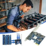 Multiplicateur pcie 3. 0 riser 009s, 1  4 ports, hub pci express riser, carte d'extension graphique, ...
