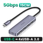 Multiplicateur de prise usb type c 3. 0, 4 ports, adaptateur pour macbook pro ipad pro samsung galaxy ... Multiplicateur de prise usb type c 3. 0, 4 ports, adaptateur pour macbook pro ipad pro samsung galaxy ...