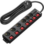 Multiprise avec 6 prises & 2 usb & 7 interrupteurs individuel, 3680w max, montage mural, sécurité enfants, ... Multiprise avec 6 prises & 2 usb & 7 interrupteurs individuel, 3680w max, montage mural, sécurité enfants, ...