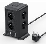 Multiprise avec interrupteur, multiprise parafoudre et surtension with 8 sortie ac and 4 usb ports, pour ...