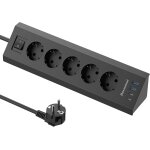Multiprise usb, prise d'angle de bureau, usb c, avec interrupteur, multiprise avec rallonge de 2 m, pour ...