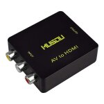Musou mini convertisseur 3rca composite cvbs av vers hdmi adaptateur pour ps3 xbox blu ray sky hd vhs ...