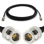 N femelle vers n femelle 12m rg58 cable coaxial - c�ble d'extension exterieur � faible perte rallonge ...