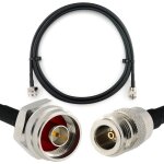 N mle hex vers n femelle 3m cable coaxial - cble d'extension hf240 (lmr 240 quivalent) rallonge etanche ...