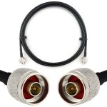 N m�le vers n m�le 2m cable coaxial - c�ble d'extension hf240 (lmr 240 �quivalent) rallonge etanche - ...