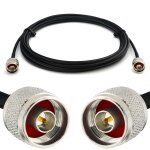 N m�le vers n m�le 2m rg58 cable coaxial - c�ble d'extension exterieur � faible perte rallonge etanche ...