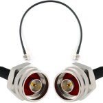 N m�le vers n m�le hex 50cm cable coaxial - c�ble d'extension hf240 (lmr 240 �quivalent) rallonge etanche ...