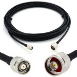 N m�le vers rp - tnc m�le 3m cable coaxial - c�ble d'extension hf240 (lmr 240 �quivalent) rallonge etanche ...