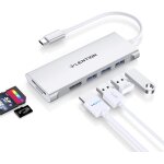 Naeryut - hub usb c avec hdmi 4k, 3xusb 3. 0, lecteur de carte sd / tf, adaptateur usb c multiport compatible ... Naeryut - hub usb c avec hdmi 4k, 3xusb 3. 0, lecteur de carte sd / tf, adaptateur usb c multiport compatible ...