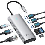 Naeryut - hub usb c, station d'accueil usb c portable, station d'accueil multiport adaptateur 8 en 1, ... Naeryut - hub usb c, station d'accueil usb c portable, station d'accueil multiport adaptateur 8 en 1, ...
