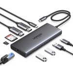 Naeryut - revodok pro 210 hub usb c double hdmi 4k60hz 8k30hz extension 2 ecrans 10 en 1 docking station ...