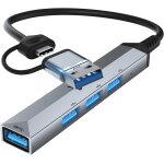 Naeryut - station d'accueil usb c 4 en 1 hub usb c adaptateur de transfert multiport station d'accueil ... Naeryut - station d'accueil usb c 4 en 1 hub usb c adaptateur de transfert multiport station d'accueil ...