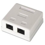 Nanocable surface de la rosace 2xrj45 cat 5e utp