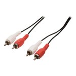 Nedis - câble audio - rca mâle pour rca mâle - 10 m - noir - rond Nedis - câble audio - rca mâle pour rca mâle - 10 m - noir - rond
