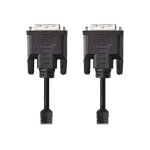 Nedis - c�ble dvi - dvi - i (m) pour dvi - i (m) - 2 m - rond, vis molet�es - noir