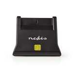 Nedis lecteur de carte � puce vertical (crdru2sm3bk)