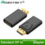 Nègre - adaptateur displayport vers hdmi, convertisseur, port d'affichage mâle dp vers femelle, câble ... Nègre - adaptateur displayport vers hdmi, convertisseur, port d'affichage mâle dp vers femelle, câble ...