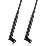 Nelawya antenne wlan 6 dbi sma pligs dualband 2, 4 ghz 5. 8 ghz mimo antenne pour routeurs wlan, pc - ...
