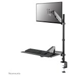 Neomounts ds90 - 325bl1 station de travail assis - debout pour bureau 17 - 32  - ressort � gaz